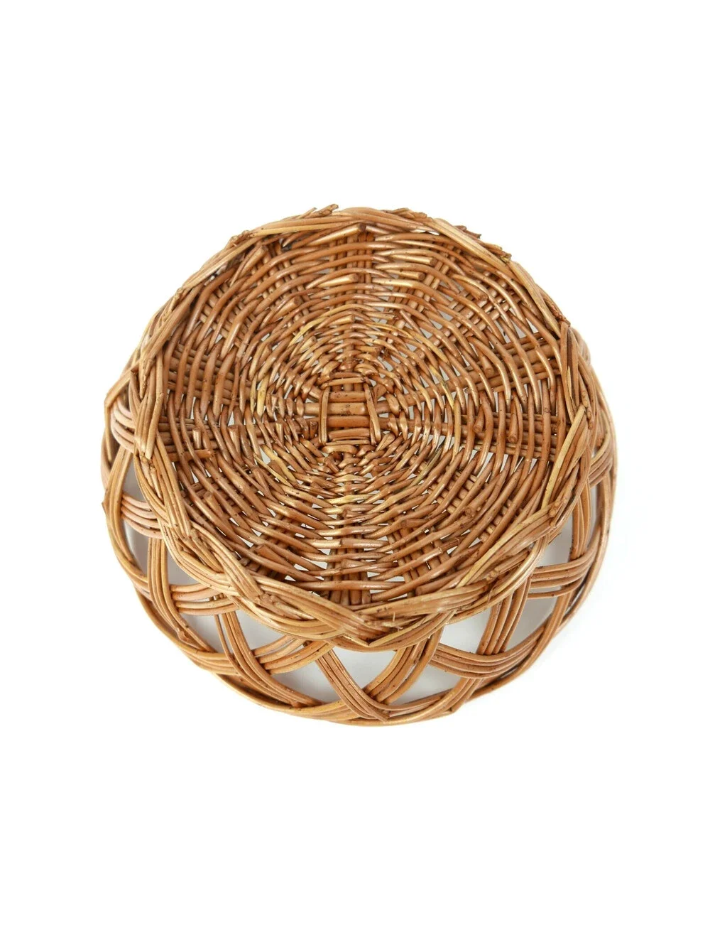 Vintage Woven Wicker Basket 9